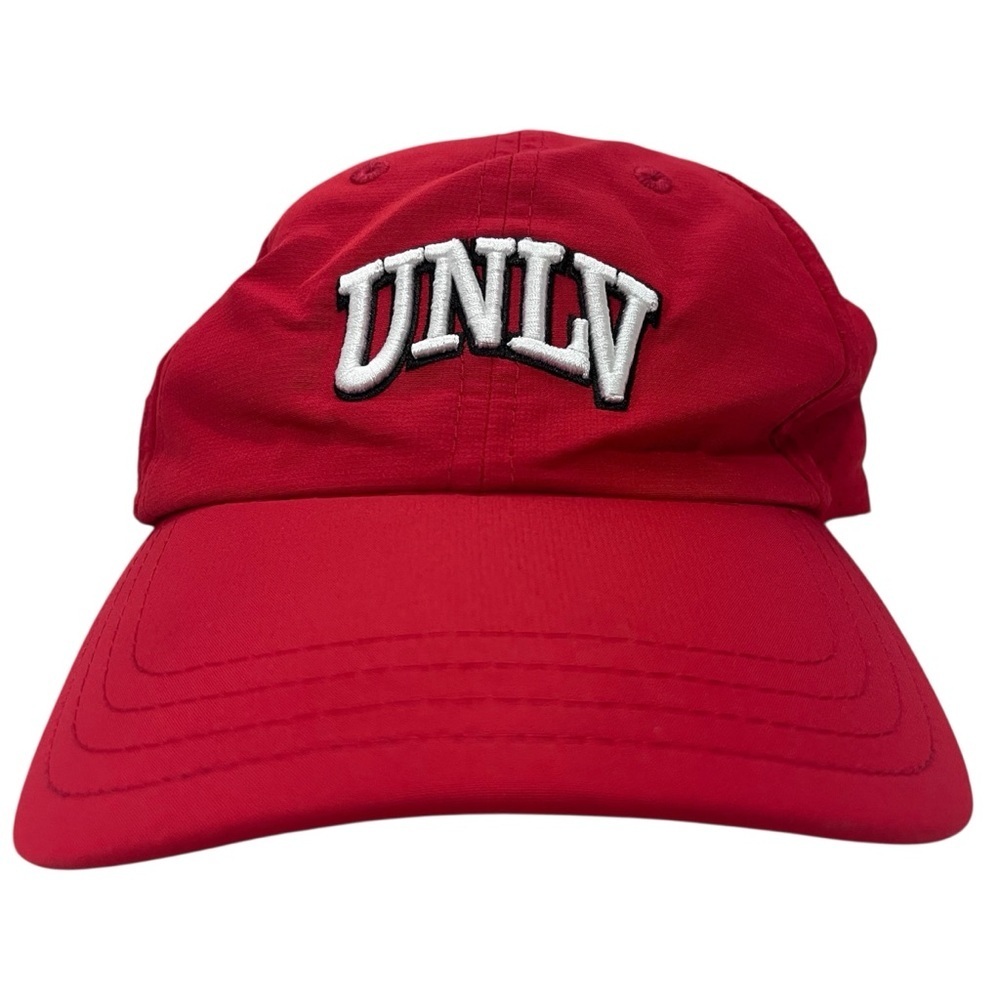 UNLV Adjustable Red Polyesther College Spirit Ball Cap by Pukka